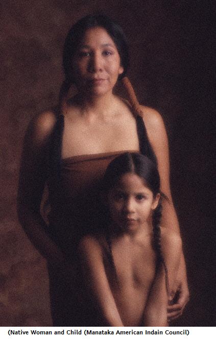 Native Woman and Child